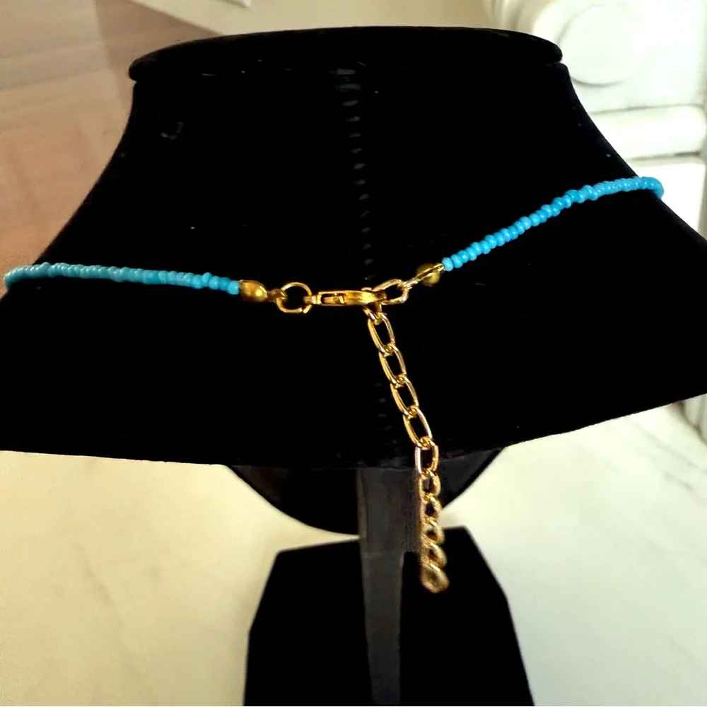 Blue Evil Eye 🧿 Pendant Beaded Necklace Jewelry Girls Necklace Kids Girls Boys